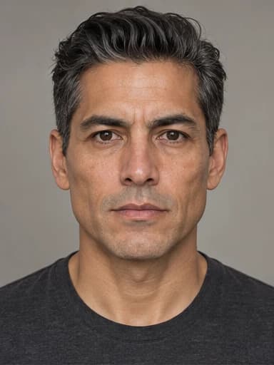 AI-generated clean-shaven Diamond face reference