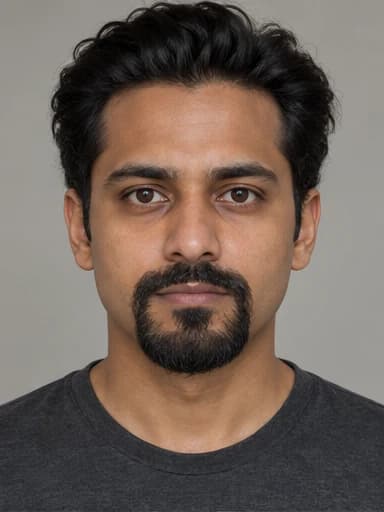 Heart face with Circle Beard — AI-generated example