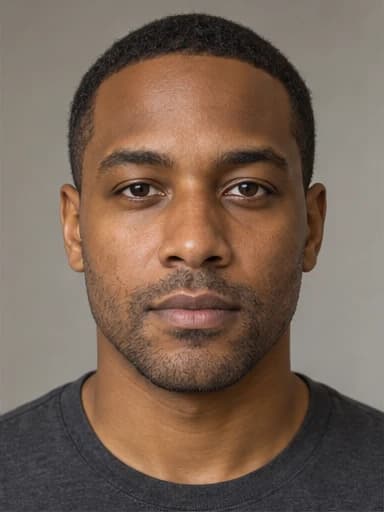Oval face with Stubble — AI-generated example